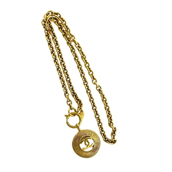 CHANEL Gold Logo Necklace - Picture 6 of 6